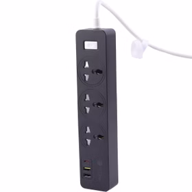 چند راهی برق ارت دار سه سوکت، دو یو اس بی و یک تایپ سی پرووان PPS615C